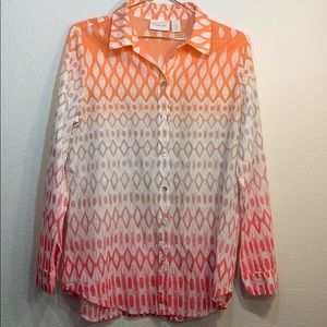 Chico’s thin multicolored long or 1/2 sleeve tunic